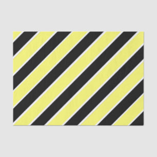 Schwarz, Gelb und Weiß Seidenpapier