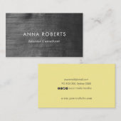 Schwarz-Gelb-Visitenkarte Visitenkarte (Vorne/Hinten)