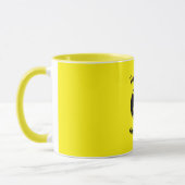 Schwarz-Gelb-Zebra "Schöne Tage" Tasse (Links)