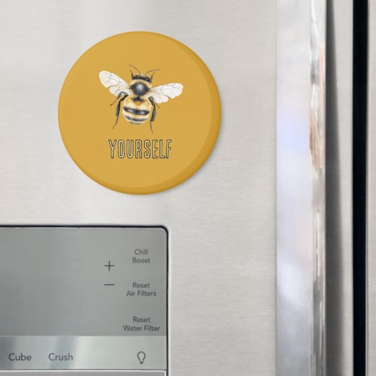 Schwarz Gelbe Biene Selbst Magnet (In Situ (Kühlschrank))