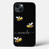 Schwarz-Gelbe Bienen Sommername Case-Mate iPhone Hülle (Rückseite)