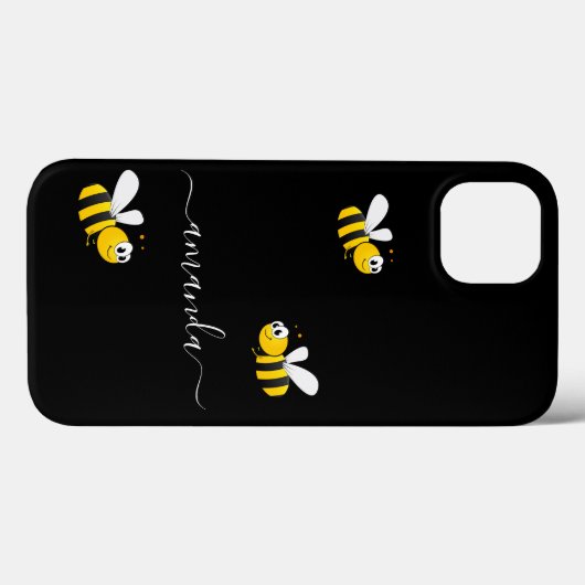Schwarz-Gelbe Bienen Sommername Case-Mate iPhone Hülle (Rückseite (Horizontal))