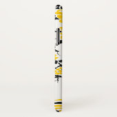 Schwarz-Gelbe Pfau & Kirschblüten Jugendstil Case-Mate iPhone Hülle (Hinten/Rechts)