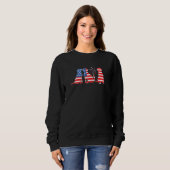 Schwarz Gelbe Schokolade Fuchs Rot Lab Silber Patr Sweatshirt (Vorne ganz)