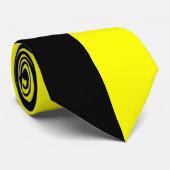Schwarz-gelbe Split-Farbe Krawatte (Gerollt)