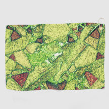 Schwarz-gelber bemalter Vulkangestein zeichnend