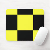 Schwarz-gelbes Karomuster Mousepad (Mit Mouse)