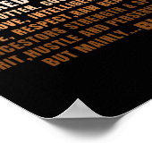 Schwarz gemischt mit Shea Butter Schwarz Geschicht Poster (Ecke)