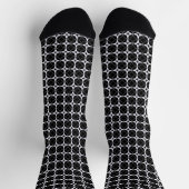 Schwarz Geometrisch Socken (Oben)