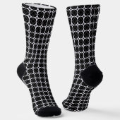 Schwarz Geometrisch Socken (Gewinkelt)