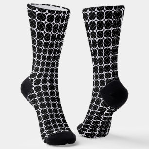 Schwarz Geometrisch Socken
