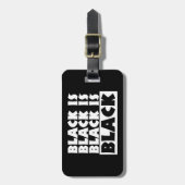 Schwarz Gepäckanhänger (Vorderseite vertikal)