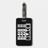 Schwarz Gepäckanhänger (Rückseite vertikal)