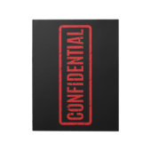 Schwarz geprägter konfidenter Notepad Notizblock (Rotiert)