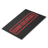 Schwarz geprägter konfidenter Notepad Notizblock (angewinkelt)