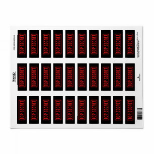 Schwarz geprägtes oberes Geheimzeichen