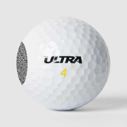 Schwarz gepunktet golfball (Logo)