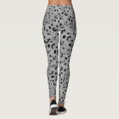 Schwarz gepunktet leggings (Rückseite)