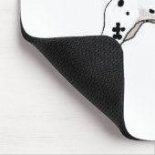 Schwarz-Gepunkteter Dalmatiner Mousepad (Ecke)