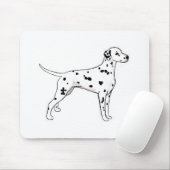 Schwarz-Gepunkteter Dalmatiner Mousepad (Mit Mouse)