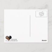 Schwarz-gepunkteter Gepard-Pelz oder Skin Textur-V Postkarte (Rückseite)