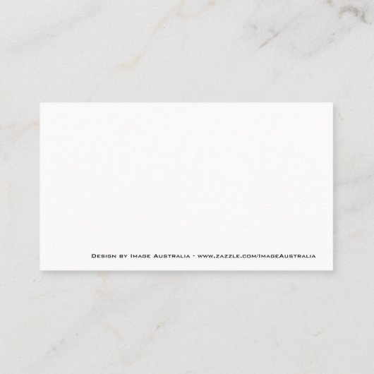 Schwarz/Gerahmt-Blau-Monogramm - Visitenkarte