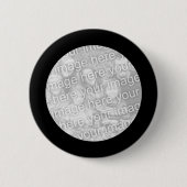Schwarz gerahmtes Foto Button (Vorderseite)