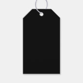 Schwarz Geschenkanhänger (Vorderseite)