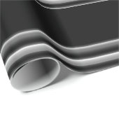 Schwarz Geschenkpapier (Rolleneckpunkt)