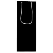 Schwarz Geschenktüte Für Weinflaschen (Vorderseite)