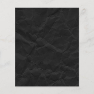 SCHWARZ GESCHRIEBENE, KRINKIERTE PAPIERTEXTURE-TEM FLYER