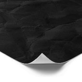 SCHWARZ GESCHRIEBENE, KRINKIERTE PAPIERTEXTURE-TEM POSTER (Ecke)