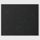 Schwarz gesprenkelt  geschenkpapier (Flach)