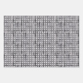 Schwarz gestrichener Korb Weihnachten Geschenkpapier Set (Vorderseite 2)