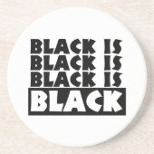 Schwarz Getränkeuntersetzer (Vorne)