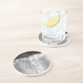 Schwarz Getränkeuntersetzer (Seite)