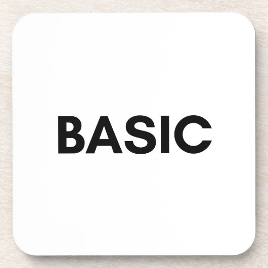 Schwarz Getränkeuntersetzer (Vorderseite)