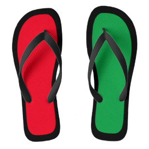 Schwarz getrimmte Flip Flops mit Backbord- und Ste Badesandalen