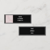 Schwarz getrimmte Fotovorlage Mini Visitenkarte (Vorne/Hinten)