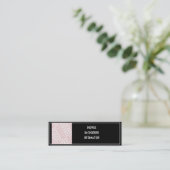 Schwarz getrimmte Fotovorlage Mini Visitenkarte (Stehend Vorderseite)