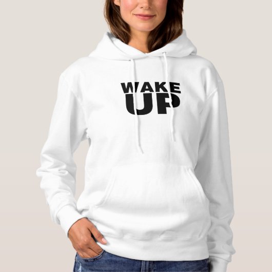 Schwarz geweckt hoodie (Vorderseite)