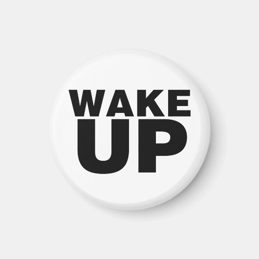 Schwarz geweckt magnet (Vorne)