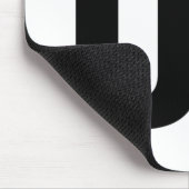 Schwarz geweckt mousepad (Ecke)