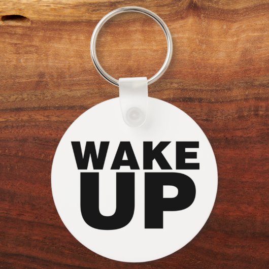 Schwarz geweckt schlüsselanhänger (Rückseite)