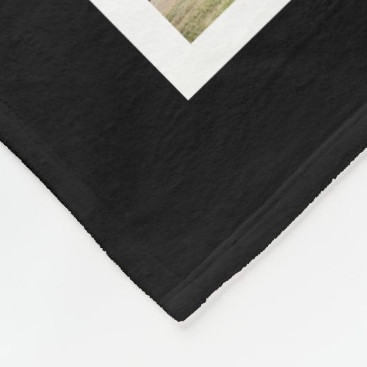 Schwarz Gewollt ausgewählt Adoptiert FotoCollage Fleecedecke (Ecke)