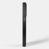 Schwarz glänzende Imitate aus Edelstahl-Monogramm Case-Mate iPhone Hülle (Rückseite / Rechts)