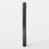 Schwarz glänzende Imitate aus Edelstahl-Monogramm Case-Mate iPhone Hülle (Hinten/Links)