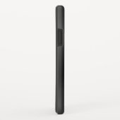 Schwarz glänzende Imitate aus Edelstahl-Monogramm Case-Mate iPhone Hülle (Hinten/Rechts)