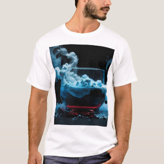 Schwarz & Glas als rauchen Abstrakt Moderne T-Shirt