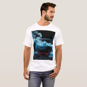 Schwarz & Glas als rauchen Abstrakt Moderne T-Shirt (Vorne ganz)